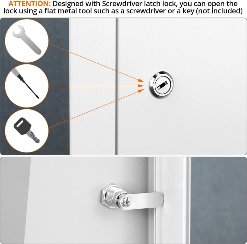 QWORK Aluminum Alloy Access Panel, 6 x 6 Inch Service Shaft Door Panel for Wall and Ceiling Electrical - Image 3
